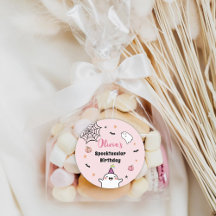 Fille d'Halloween Anniversaire rose mignon Fantôme