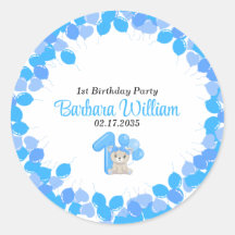 Fille Ourse Bleue 1er Anniversaire