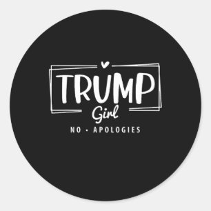Sticker Rond Fille sans excuses Élection 2024
