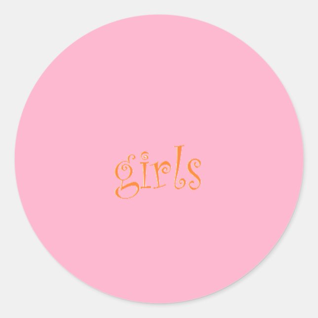 Sticker Rond filles (Devant)