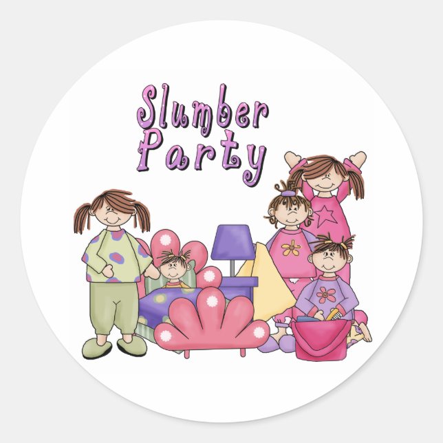STICKER ROND FILLES DE LA FÊTE DE BOULOT (Devant)