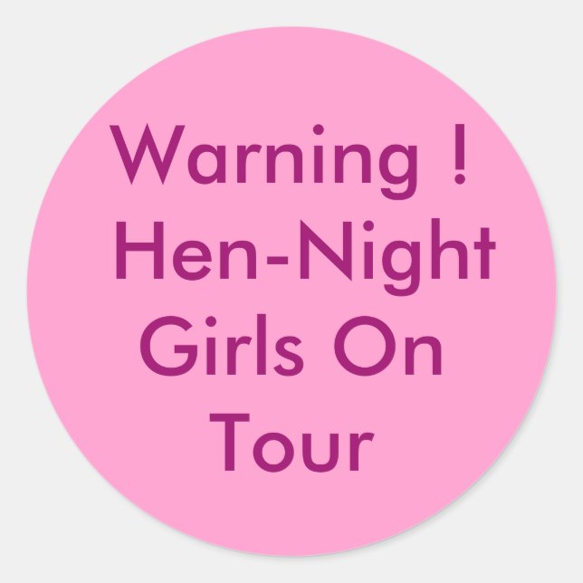 Sticker Rond Filles en tournée (Devant)
