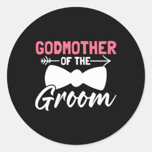 Sticker Rond Filles Mariage Fête Groomsmen Fête Godmère De