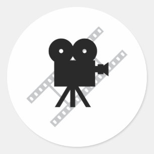Sticker Rond film de cinéma hollywood