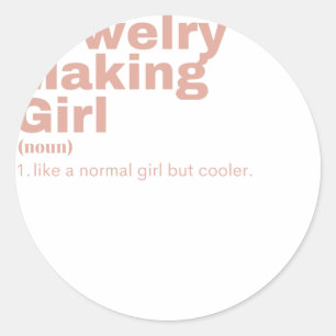 Sticker Rond Film Girl