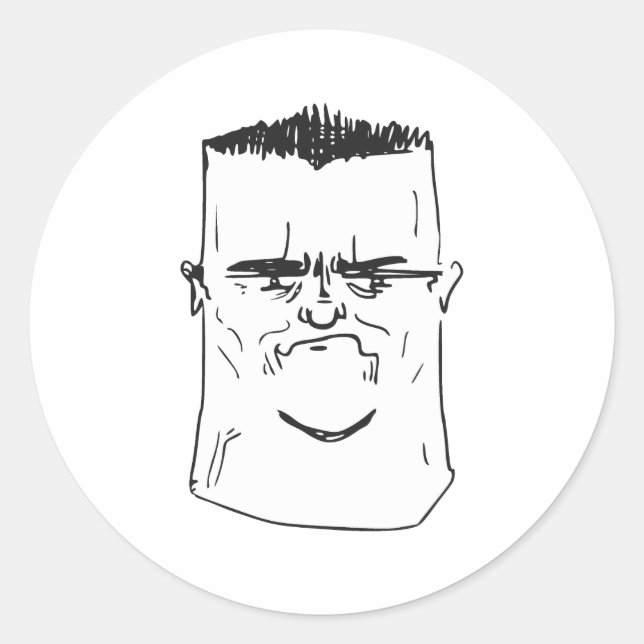 Sticker Rond Fils Je Suis Décevant Père Rage Comic Mème (Devant)