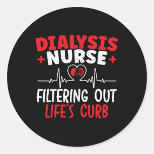 Sticker Rond Filtrage des infirmières