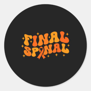 Sticker Rond Fin Finale Du Traitement Application De Sensibilis