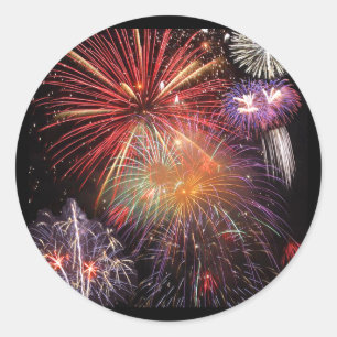 Sticker Rond Finale Fireworks