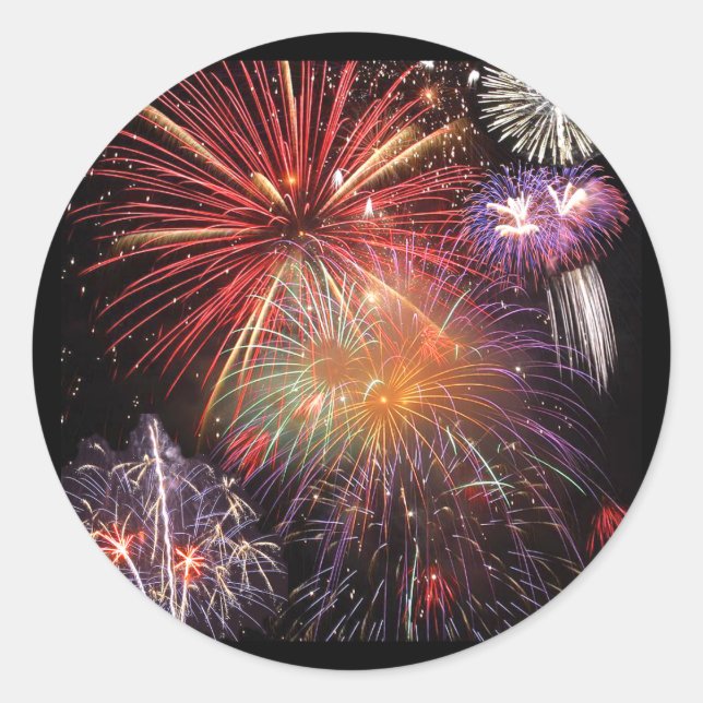 Sticker Rond Finale Fireworks (Devant)