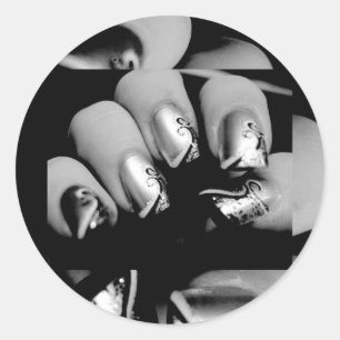 Sticker Rond Fingernails Designer