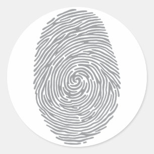 Sticker Rond fingerprint2