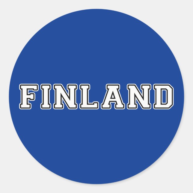 Sticker Rond Finlande (Devant)
