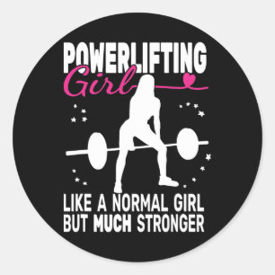 Sticker Rond Fitness Gym Powerlifter Poids