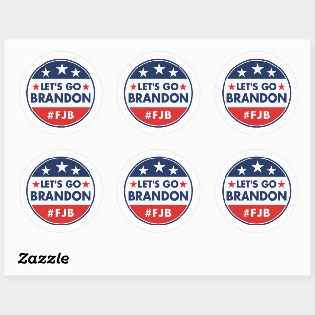 Sticker Rond FJB-Allons-y Brandon (Feuille)