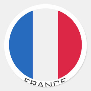 Sticker Rond Flag de France
