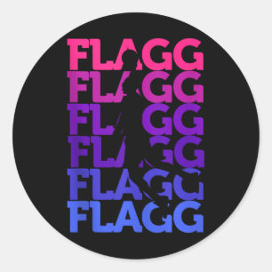 Sticker Rond Flagg Basketball Inspire Fan Sports Débardeur_2