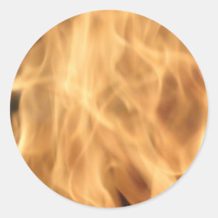 Sticker Rond Flames
