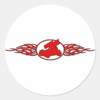 Sticker Rond Flames5