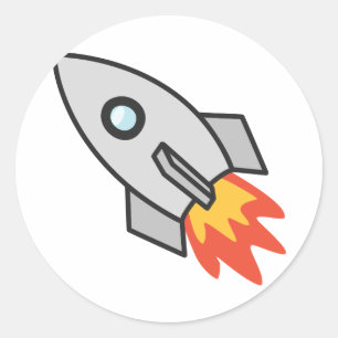 Sticker Rond Flamme