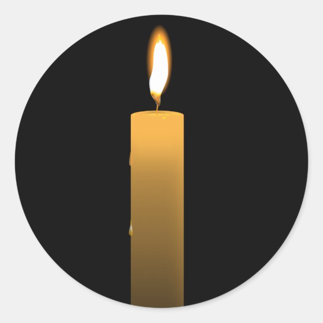 Sticker Rond Flamme éternelle (Devant)