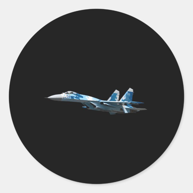 Sticker Rond Flanker Su-27 (Devant)