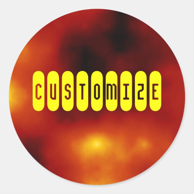 Sticker Rond Flare solaire - Modèle (Devant)