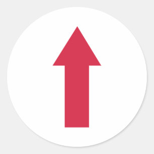 Sticker Rond Flèche