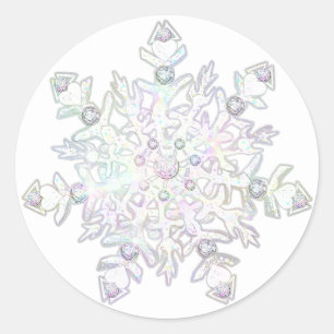 Sticker Rond Flèche blanche