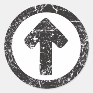 Sticker Rond Flèche circulaire