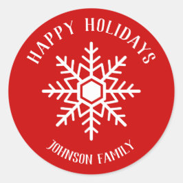 Sticker Rond Flèche de neige