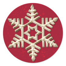Flèche de neige en or pendant les vacances rouges