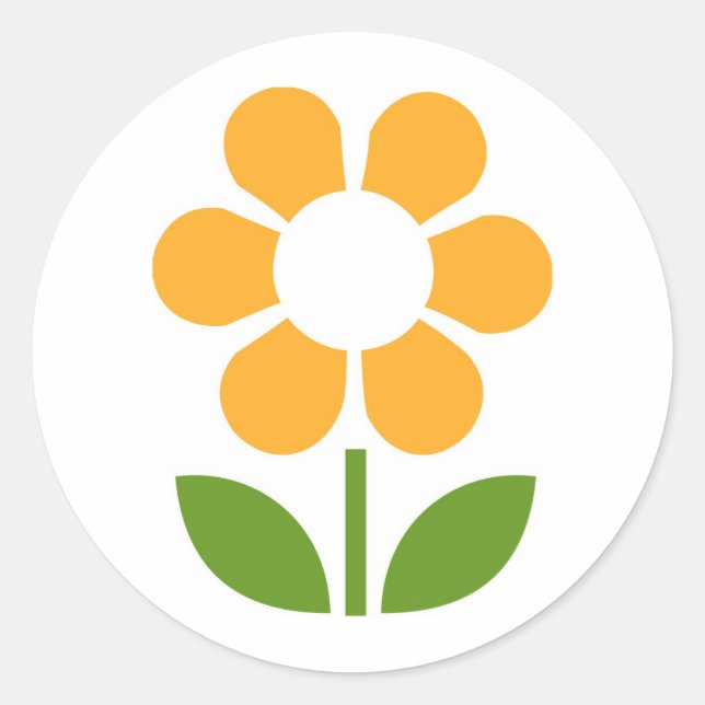 Sticker Rond Fleur (Devant)