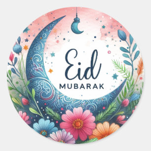 Sticker Rond Fleur Aïd Mibarak