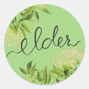 Sticker Rond Fleur d'aîné