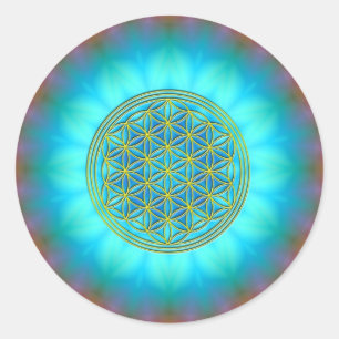 Sticker Rond Fleur de la vie Motif 11