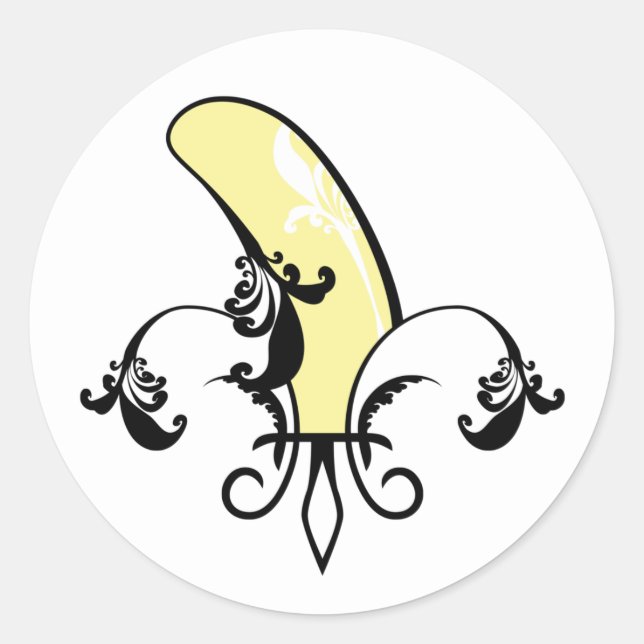 Sticker Rond fleur de lis (Devant)