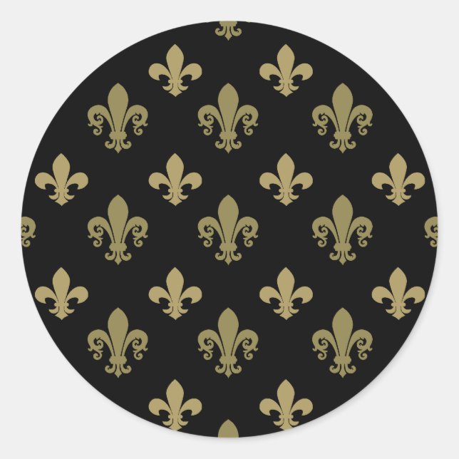 Sticker Rond Fleur de lis (Devant)