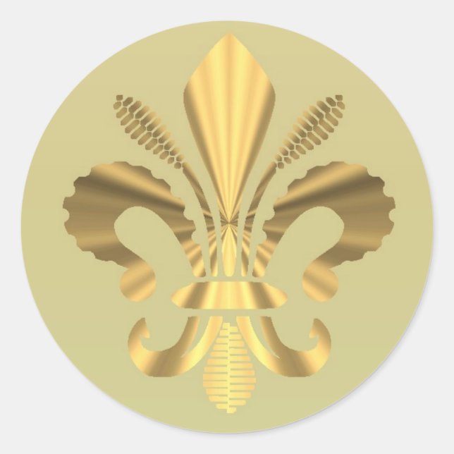 Sticker Rond Fleur de lys (Devant)