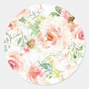 Sticker Rond Fleur de naissance