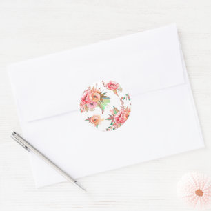 Sticker Rond fleur de printemps