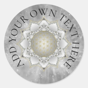 Sticker Rond Fleur De Vie - Blossoms Mandala 1