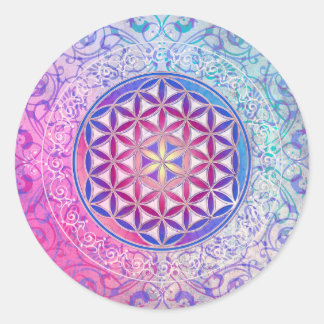 Sticker Rond Fleur de vie / Blume des Lebens - Ornement V