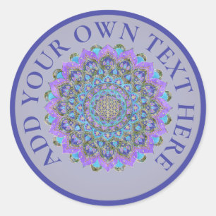 Sticker Rond Fleur De Vie - Mandala India Style 2