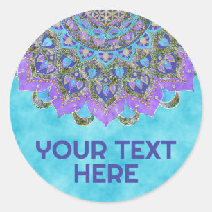 Sticker Rond Fleur De Vie - Mandala India Style 2