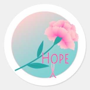 Sticker Rond Fleur d'espoir