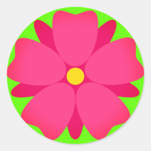 Sticker Rond Fleur Emoji