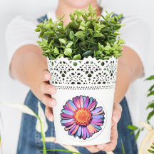 Fleur mignonne violet rose bleu Boho Daisy Bisexua