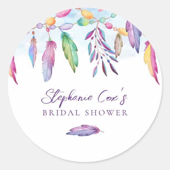 Sticker Rond Fleur Moderne  (Devant)