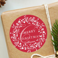 Fleur sauvage Boho moderne rouge Noël